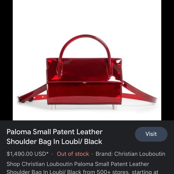 Cristian Louboutin Paloma bag, used 1x - Picture 6 of 6